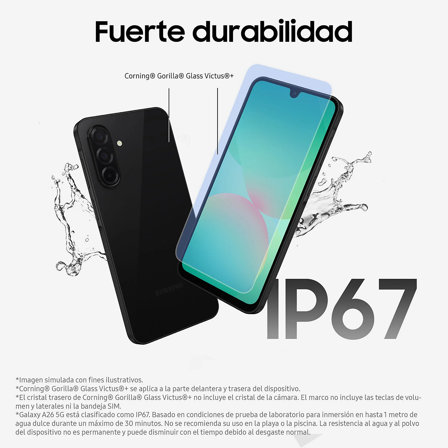 SAMSUNG Galaxy A26 5G 8+256GB BLACK - Imagen 3